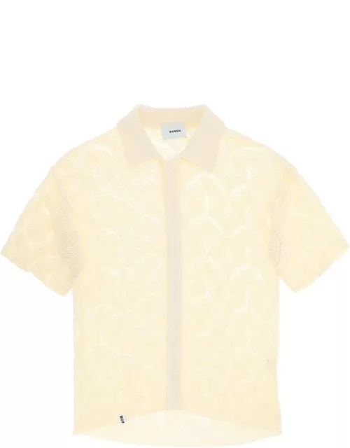 Bonsai Crochet Short Sleeve Shirt