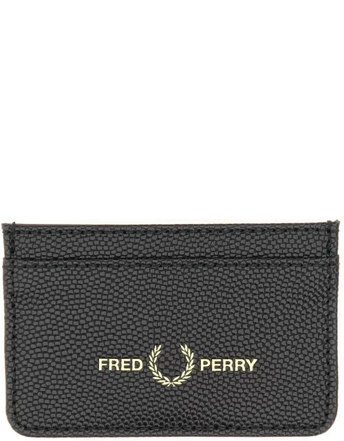 fred perry card holder with logo