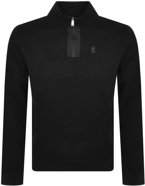 Luke 1977 Full Hardy Half Zip Sweatshirt Black