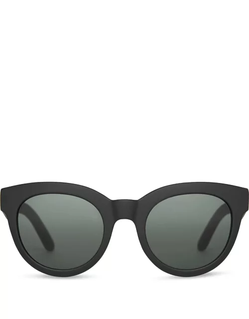 TOMS Women's Sunglasses Black Traveler Florentin Matte Green Grey Len