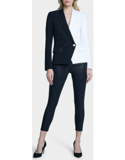 Kenzie Colorblock Double-Breasted Tailored Blazer