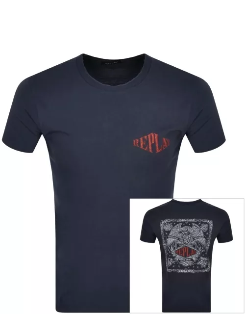 Replay Motorcycle T Shirt Blue
