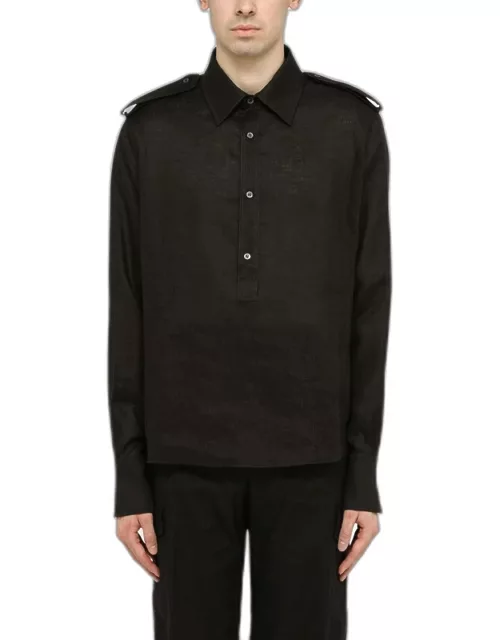 Linen black shirt