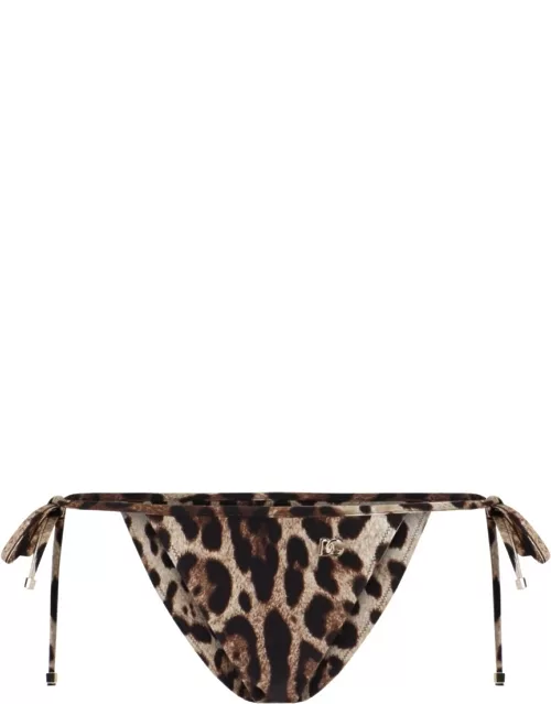 Dolce & Gabbana Animal Print Bikini Botto
