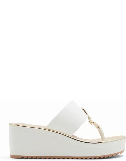 ALDO Maesllan - Women's Wedge Sandals - White