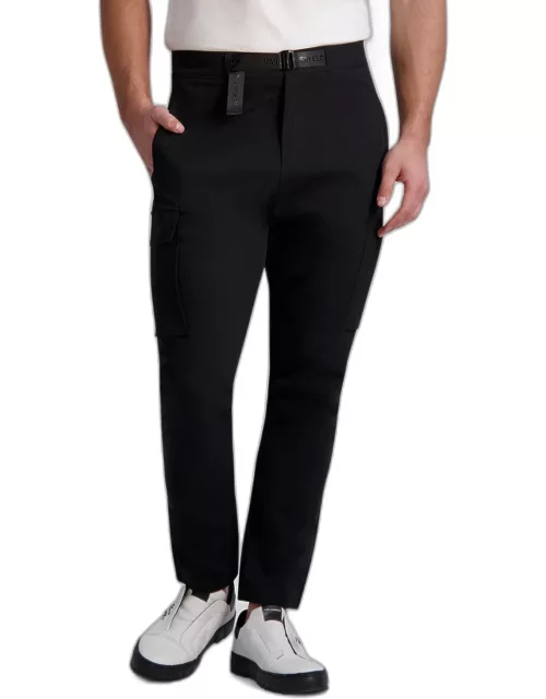 Men's Cargo Pants with Logo Belt