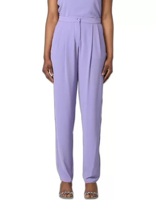 Trousers EMPORIO ARMANI Woman colour Lilac