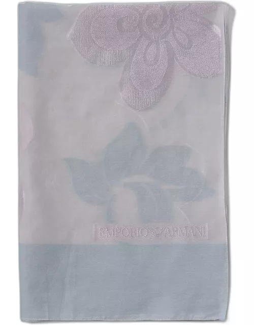 Emporio Armani scarf in cotton blend with jacquard flower
