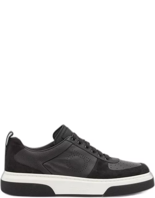 Men's Cassina Perforated Leather Low-Top Sneaker