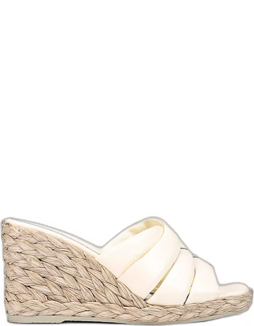Gilian Leather Espadrille Wedge Sandal