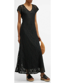 Corinne Sheer Lace Maxi Dres