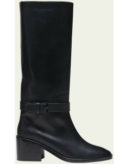 Tal Leather Buckle Tall Boot