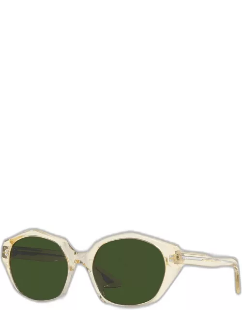 1971C Round Acetate & Plastic Sunglasse