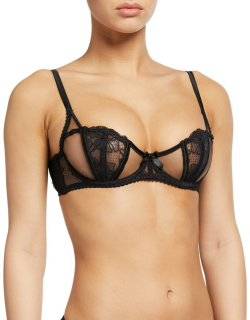 Rozlyn Lace-Inset Half-Cup Bra