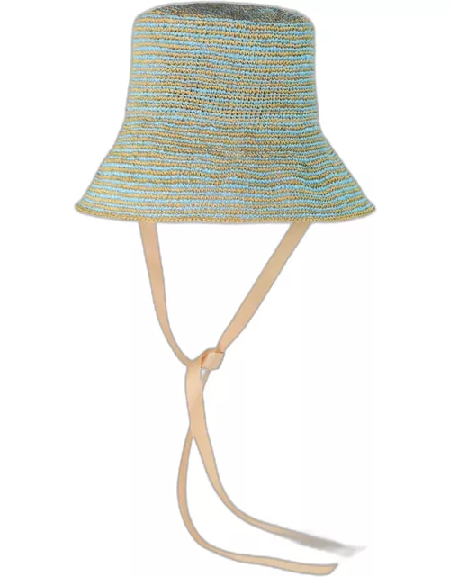 Striped Crochet Lampshade Hat