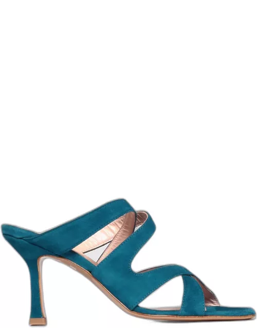 Heeled Sandals ANNA F. Woman colour Turquoise