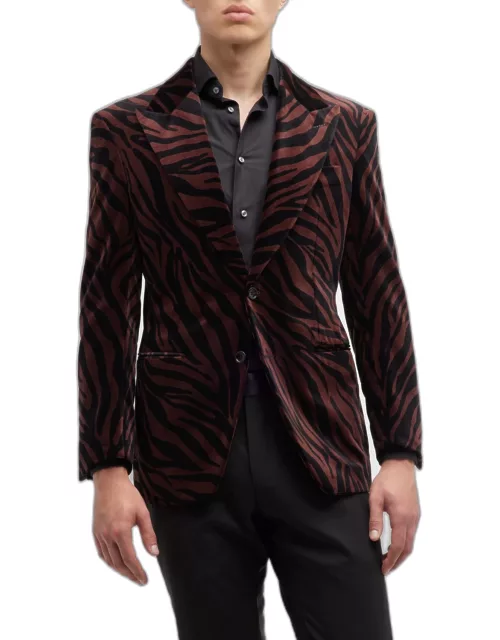 Men's Cooper Zebra Evening Jacket