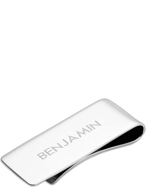 Personalized Sterling Silver Money Clip