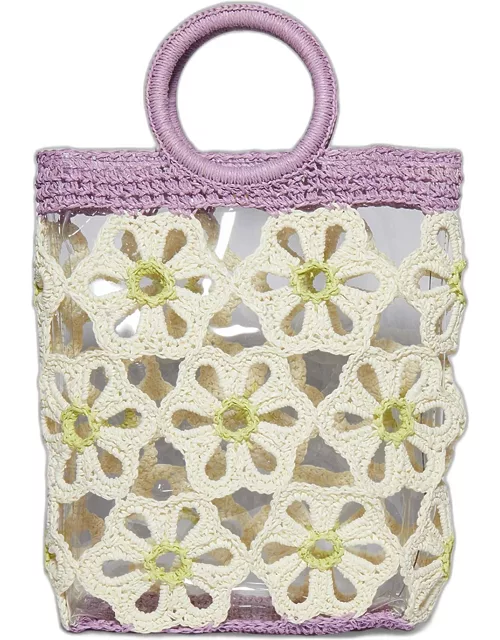 Mini Marigold Crochet Top-Handle Bag