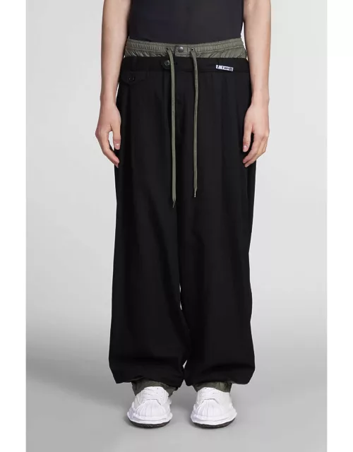 Mihara Yasuhiro Pants In Black Cotton