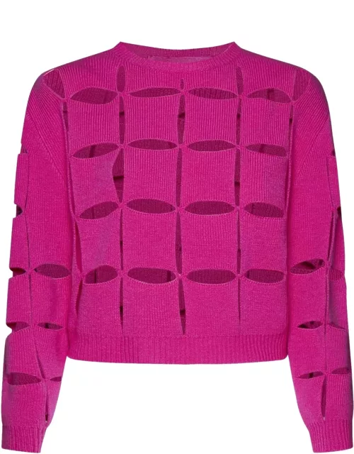Valentino Cut-out Wool Sweater