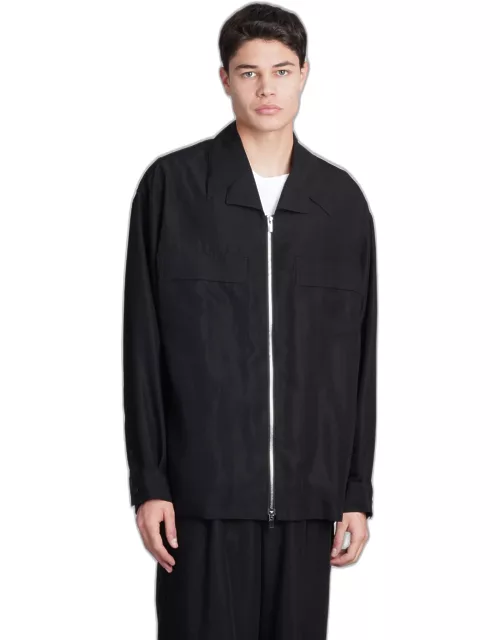 Attachment Casual Jacket In Black Nylon