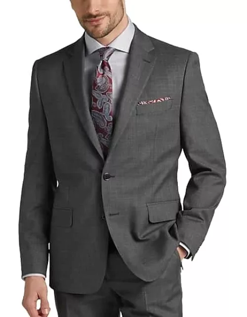 Joseph Abboud Classic Fit Men's Suit Separates Jacket Gray Sharkskin