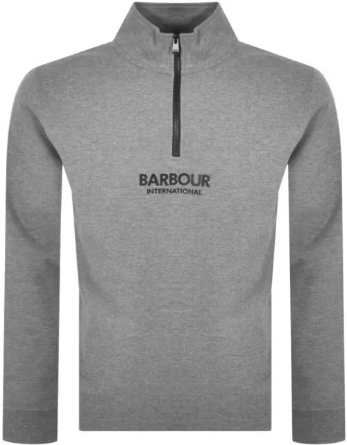 Barbour International Transmission Sweatshirt Grey