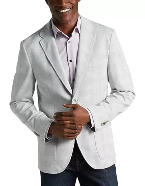 Collection by Michael Strahan Men's Michael Strahan Modern Fit Knit Sport Coat Silver