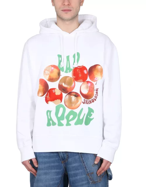 jw anderson bad apple print hoodie