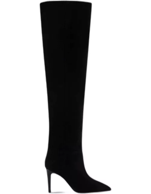 Suede Stiletto Over-The-Knee Boot