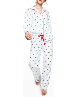 Holiday Journey Long-Sleeve Cotton Pajama Set