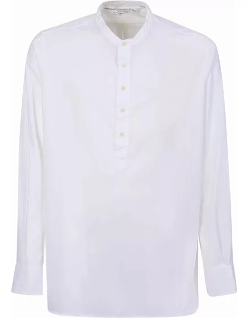 Original Vintage Style Korean Collar White Shirt