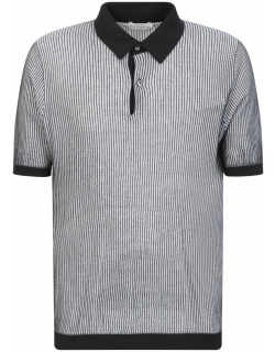 Ballantyne Two-tone Ribbed Polo Shirt