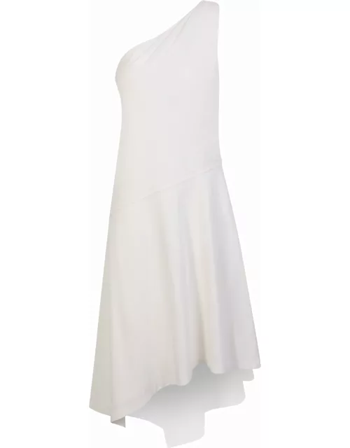 J.W. Anderson White One-shoulder Dres