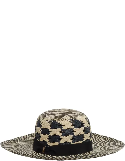 Borsalino Patterned Panama Hat