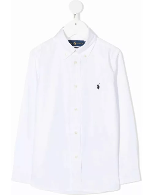 Ralph Lauren White Slim-fit Oxford Shirt