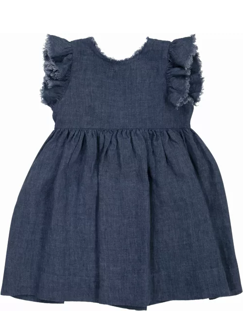 Il Gufo Linen Dress With Bow