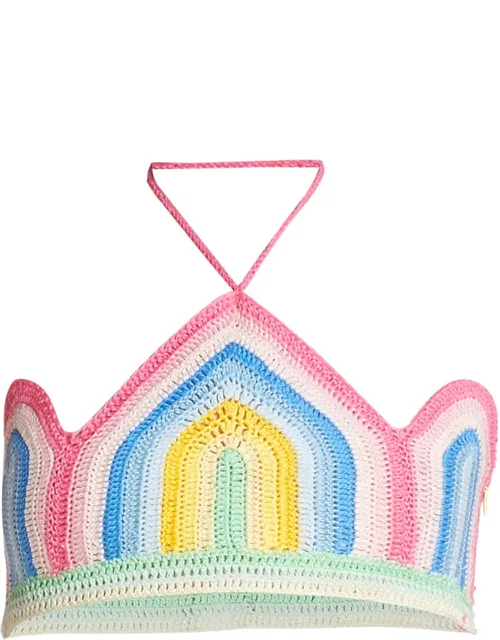 CASABLANCA WOMEN Gradient Crochet Arch Top Pastel Multicolour