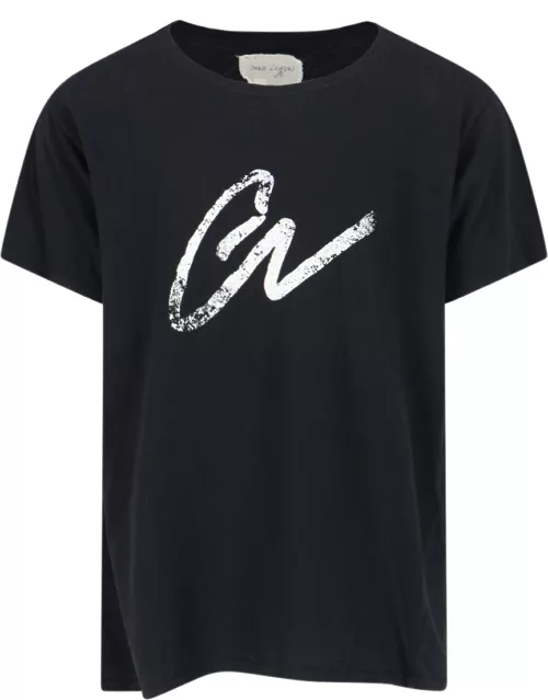 Greg Lauren 'Gl' Print T-Shirt