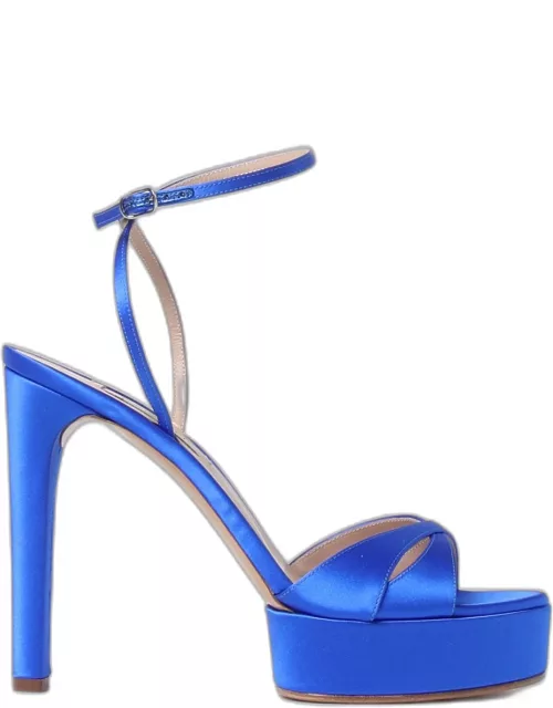 Heeled Sandals CASADEI Woman colour Blue