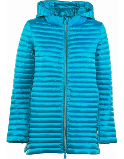 Save the Duck Quilted Down Jacket With Detachable Hood