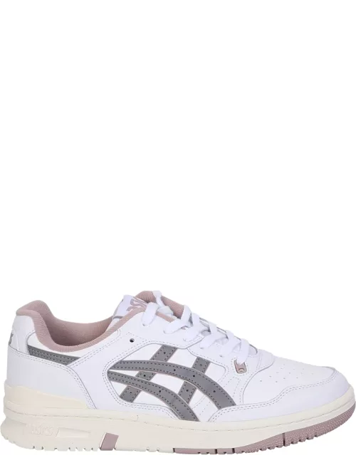 Asics White And Pink Ex89 Sneaker