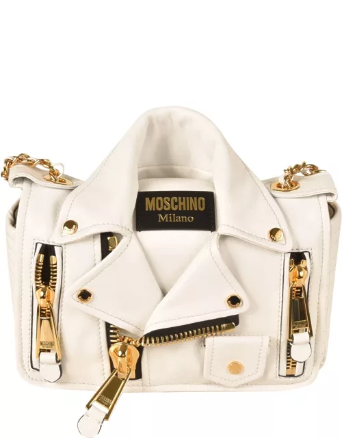 Moschino Biker Jacket Shoulder Bag