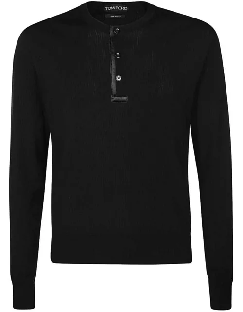 Tom Ford Cotton-silk Blend Crew-neck Sweater