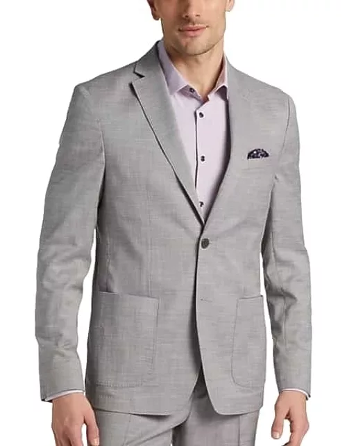 Michael Kors Men's Modern Fit Suit Separates Coat Light Gray