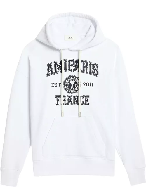 AMI Paris logo-print drawstring hoodie
