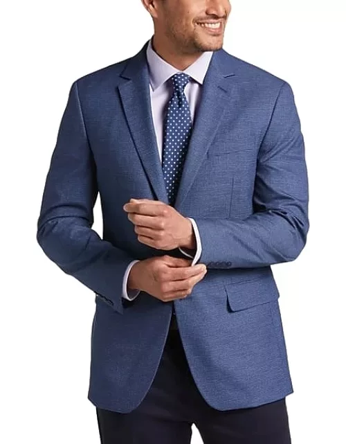 Collection by Michael Strahan Men's Michael Strahan Classic Fit Sport Coat Blue Mini Houndstooth