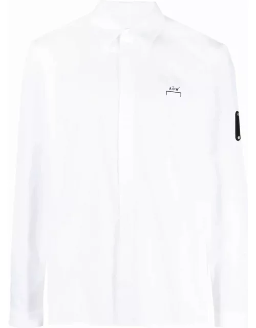 White shirt with logo