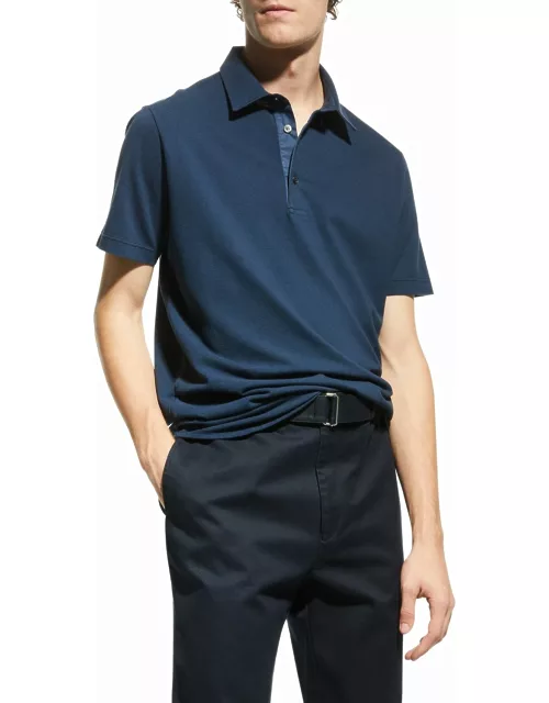3-Button Cotton Polo Shirt